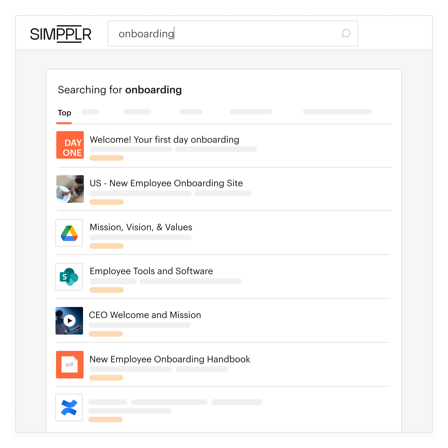 Simpplr intranet adaptive personalization new hire onboarding intranet tool image