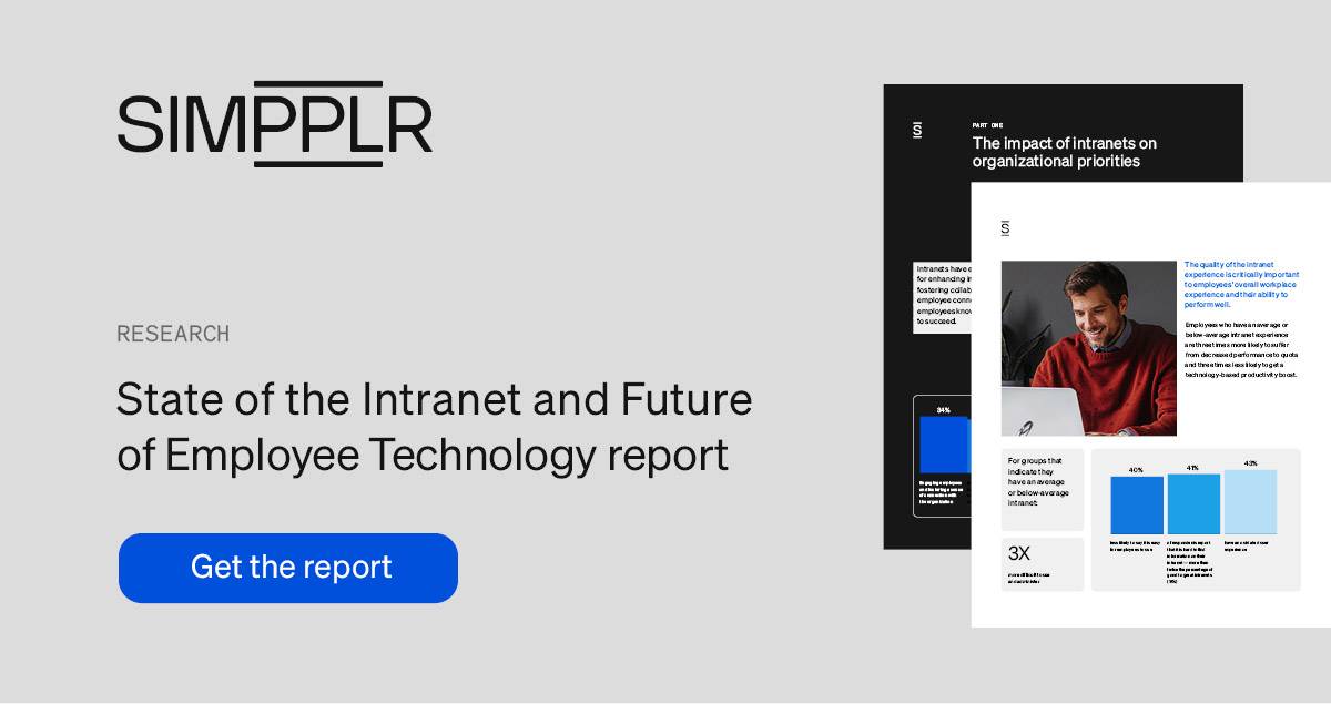 State of the Intranet and Future of Employee Technology Report